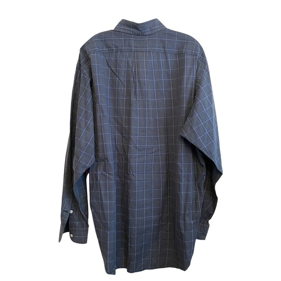 Vintage Polo Ralph Lauren Size Large Blake Blue‎ Plaid Long Sleeve Button Shirt - Picture 2 of 5
